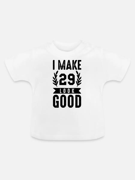 look good 29 - Baby Bio-T-Shirt mit Rundhals - Weiß