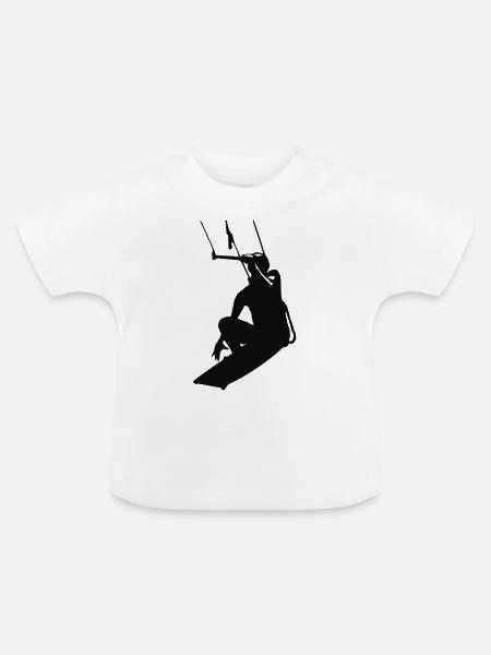 Kiter - Baby Bio-T-Shirt mit Rundhals - Weiß