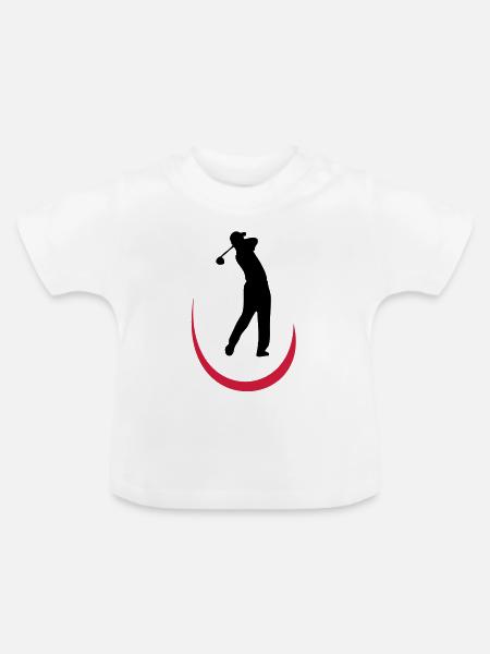 golf - Baby Bio-T-Shirt mit Rundhals - Weiß