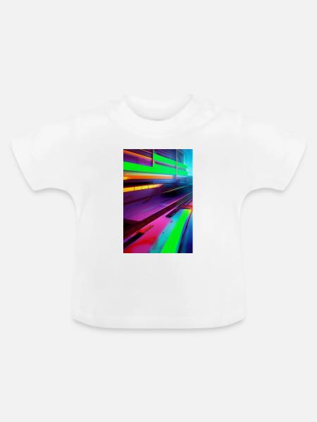 Muster und Formen - Baby Bio-T-Shirt mit Rundhals - Weiß