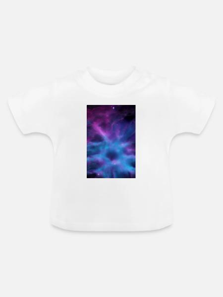 Galaxie Bild - Baby Bio-T-Shirt mit Rundhals - Weiß
