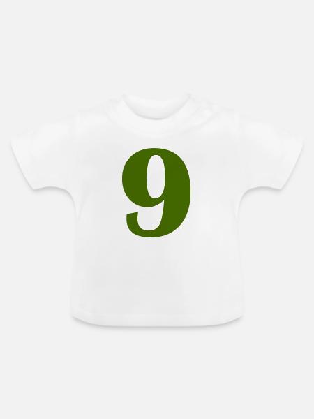 9 - Baby Bio-T-Shirt mit Rundhals - Weiß