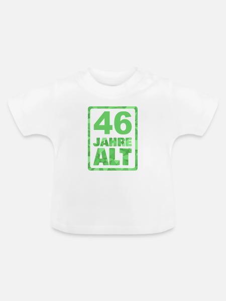 Alter 46 - Baby Bio-T-Shirt mit Rundhals - Weiß
