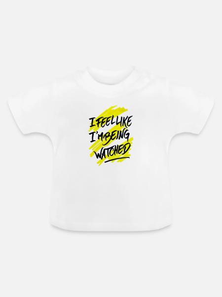 Watched - Baby Bio-T-Shirt mit Rundhals - Weiß