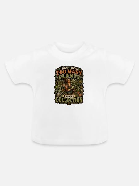 Plant Collection Gardening - Baby Bio-T-Shirt mit Rundhals - Weiß