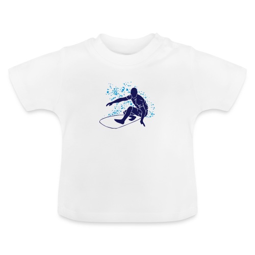 Surfing - Surfer - Surfen - Baby Bio-T-Shirt mit Rundhals