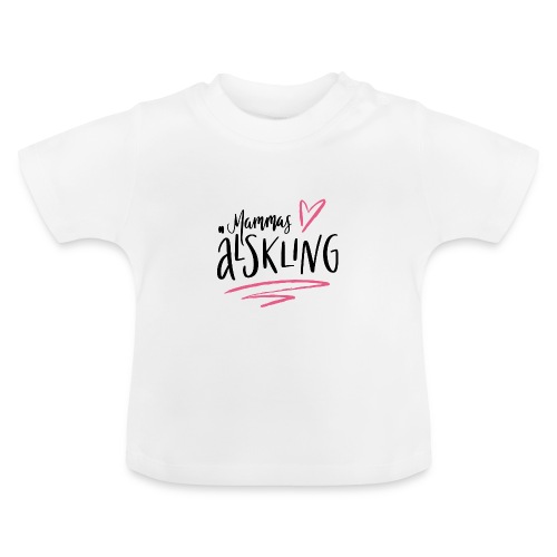 Mammas älskling - Ekologisk T-shirt med rund hals baby