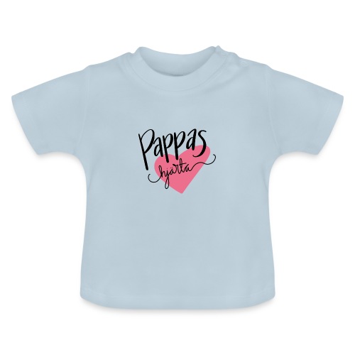 Pappas hjärta - Ekologisk T-shirt med rund hals baby