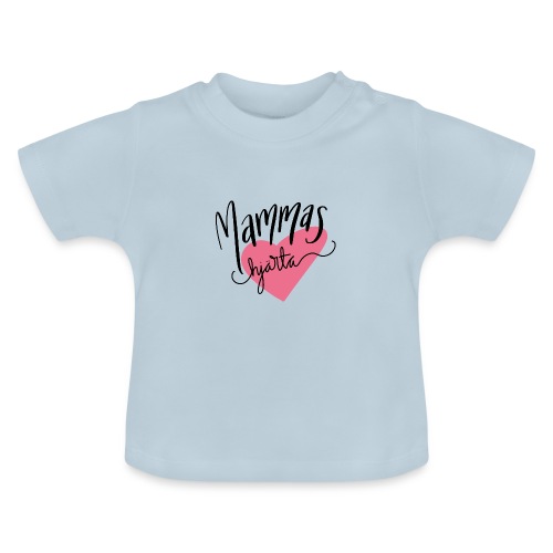 Mammas hjärta - Ekologisk T-shirt med rund hals baby