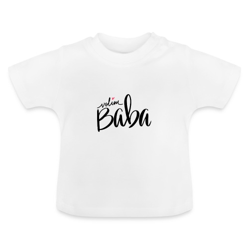Volim Baba - Ekologisk T-shirt med rund hals baby