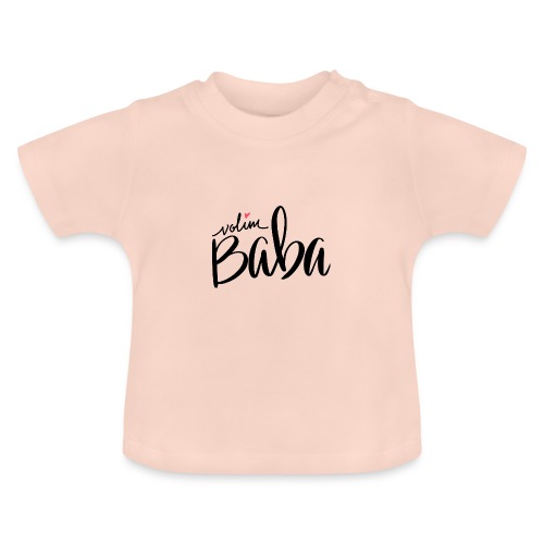 Volim Baba - Ekologisk T-shirt med rund hals baby