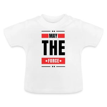 Kraft - Baby Bio-T-Shirt mit Rundhals - Weiß - Vorne