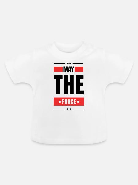 Kraft - Baby Bio-T-Shirt mit Rundhals - Weiß