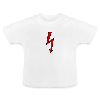 thunderbolt - Baby Bio-T-Shirt mit Rundhals - Weiß - Vorne