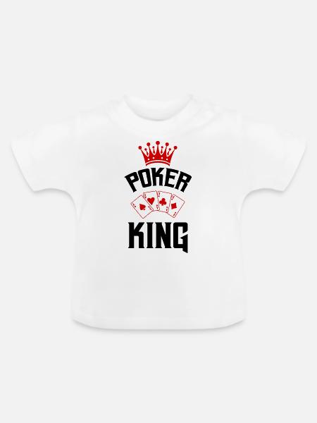 poker king - Baby Bio-T-Shirt mit Rundhals - Weiß