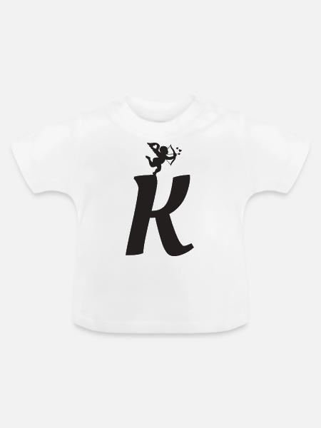 K - Baby Bio-T-Shirt mit Rundhals - Weiß
