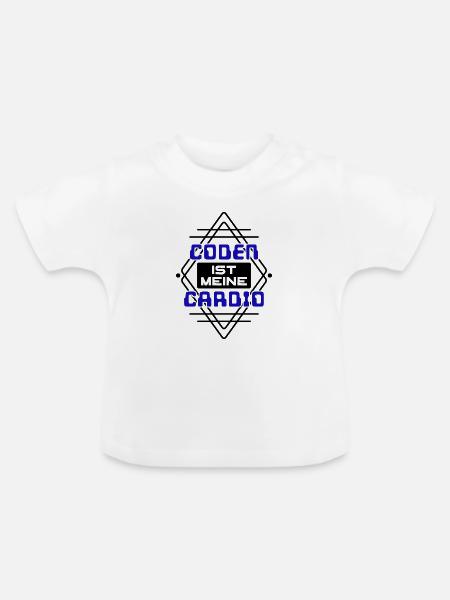 Softwareentwickler Developer Cooler Spruch Coden - Baby Bio-T-Shirt mit Rundhals - Weiß