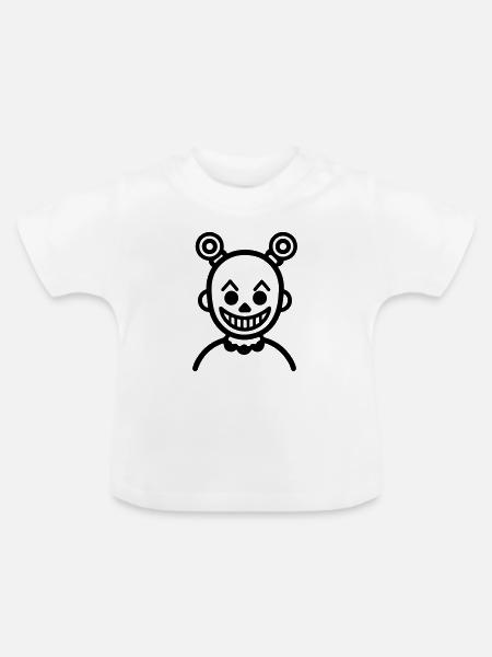 Clown Comic - Baby Bio-T-Shirt mit Rundhals - Weiß