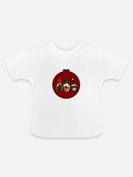 Wichtel - Baby Bio-T-Shirt mit Rundhals - Weiß