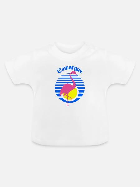 Camargue - Baby Bio-T-Shirt mit Rundhals - Weiß