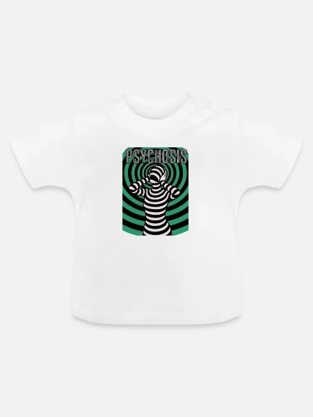 Psychedelische Psyche, Hypnos, Halluzination - Baby Bio-T-Shirt mit Rundhals - Weiß