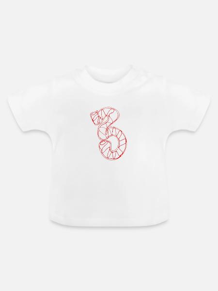 Kunstwerk III - Kunstwerk 3 - Baby Bio-T-Shirt mit Rundhals - Weiß