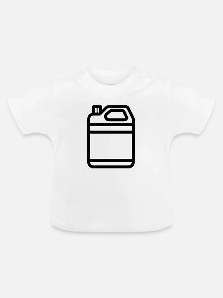 Kanister - Baby Bio-T-Shirt mit Rundhals - Weiß