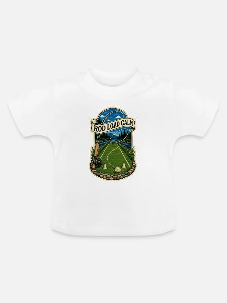ROD LOAD CALM - Baby Bio-T-Shirt mit Rundhals - Weiß