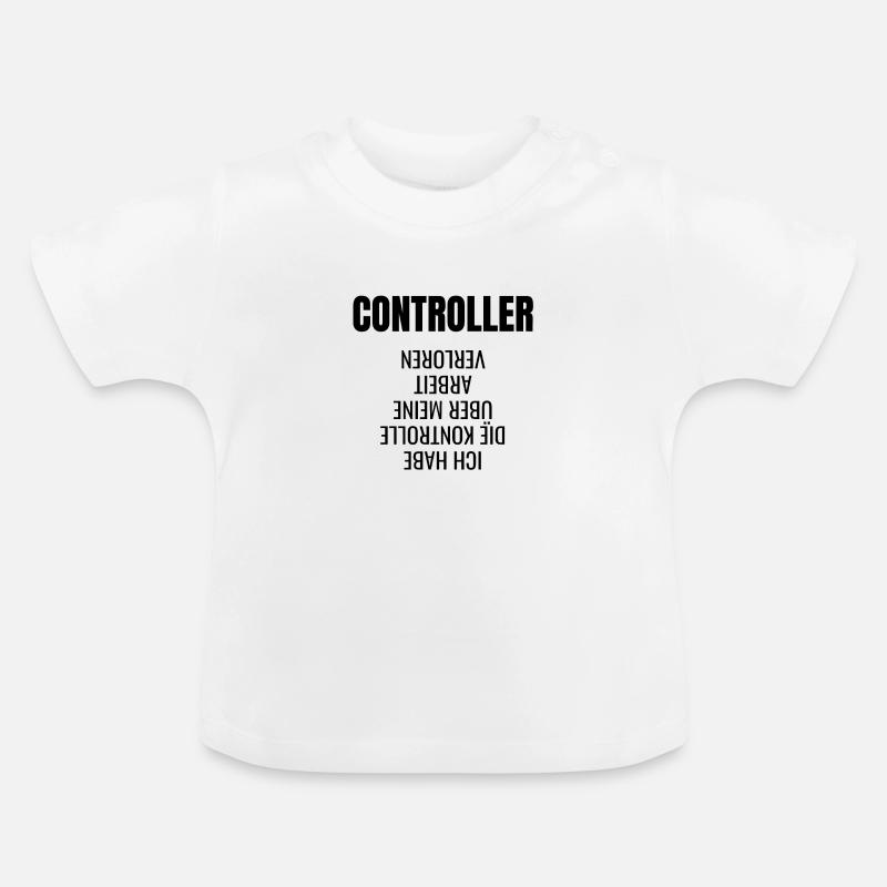 Controller Controlling BWL Geschenk Idee - Baby Bio-T-Shirt mit Rundhals - Weiß