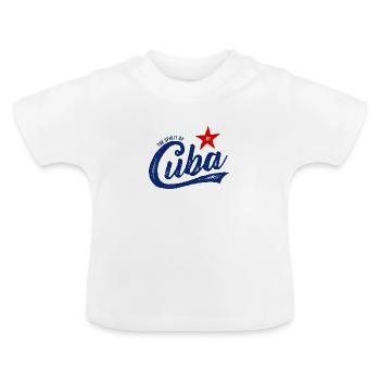 L'ESPRIT DE CUBA VINTGAE HANDGEZEICHNET - T-shirt bio col rond Bébé - blanc - Devant