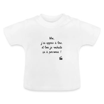 Kaameløtt - Réplique Culte - Citation Léodagan - T-shirt bio col rond Bébé - blanc - Devant