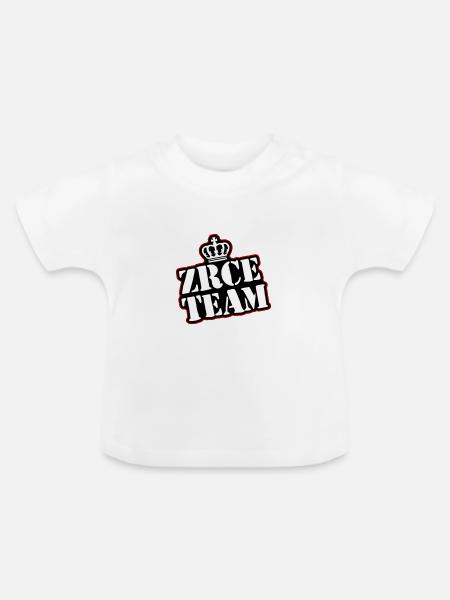 Zrce Team - Baby Bio-T-Shirt mit Rundhals - Weiß