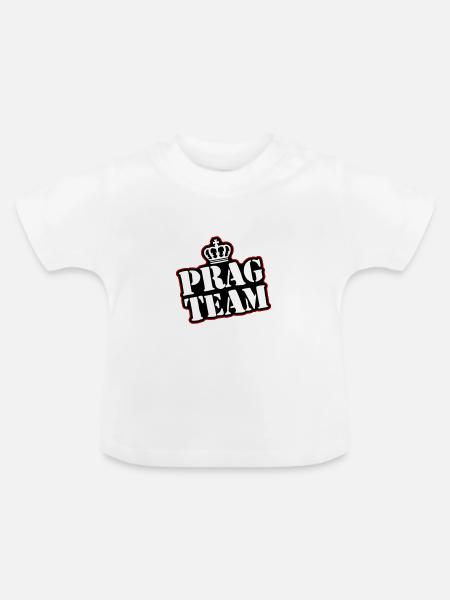 Prag Team - Baby Bio-T-Shirt mit Rundhals - Weiß