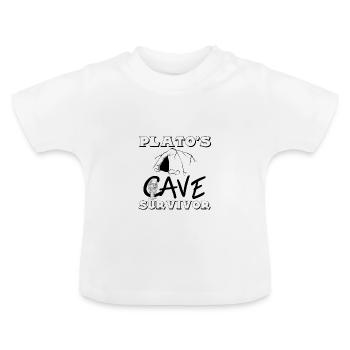 plato's cave survivor - Baby Bio-T-Shirt mit Rundhals - Weiß - Vorne