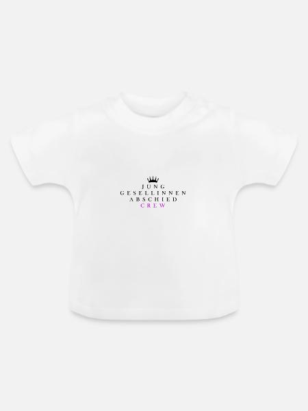 Junggesellinnenabschied Crew - Baby Bio-T-Shirt mit Rundhals - Weiß