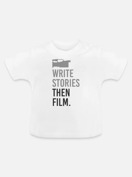 Schriftsteller - Baby Bio-T-Shirt mit Rundhals - Weiß