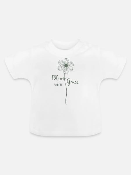 GNADE - Baby Bio-T-Shirt mit Rundhals - Weiß
