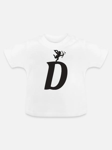 D - Baby Bio-T-Shirt mit Rundhals - Weiß
