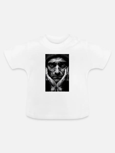 Thinking Guy - Baby Bio-T-Shirt mit Rundhals - Weiß