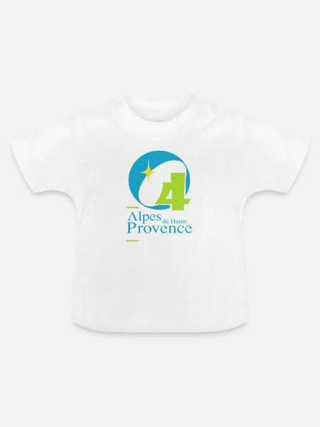 Alpes de Hautes-Provence 04 - Baby Bio-T-Shirt mit Rundhals - Weiß
