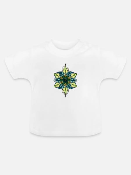 Ornament - Baby Bio-T-Shirt mit Rundhals - Weiß