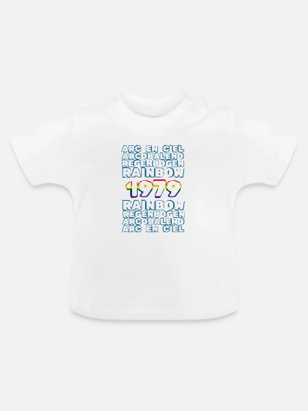 1979 - Baby Bio-T-Shirt mit Rundhals - Weiß