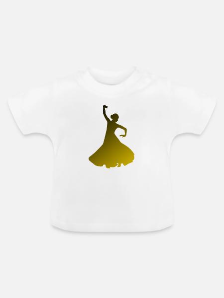 Tanzen - Baby Bio-T-Shirt mit Rundhals - Weiß