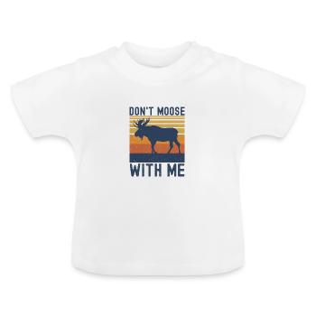Élan - T-shirt bio col rond Bébé - blanc - Devant