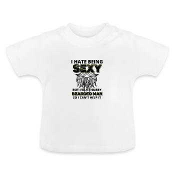 Bart - Baby Bio-T-Shirt mit Rundhals - Weiß - Vorne