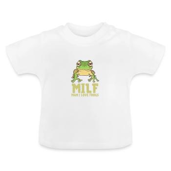Grenouille - T-shirt bio col rond Bébé - blanc - Devant