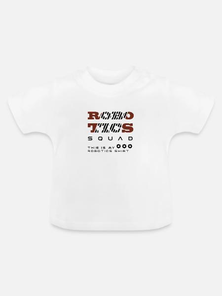 Robotics Squad Robotertechnik Mechanik - Baby Bio-T-Shirt mit Rundhals - Weiß