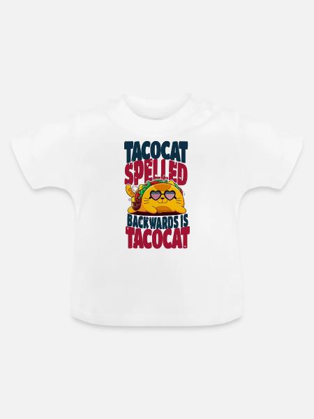 Taco - Baby Bio-T-Shirt mit Rundhals - Weiß