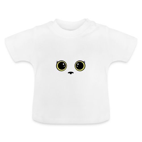 Katze - Ekologiczna koszulka niemowlęca z okrągłym dekoltem