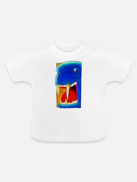 BLUe - Baby Bio-T-Shirt mit Rundhals - Weiß
